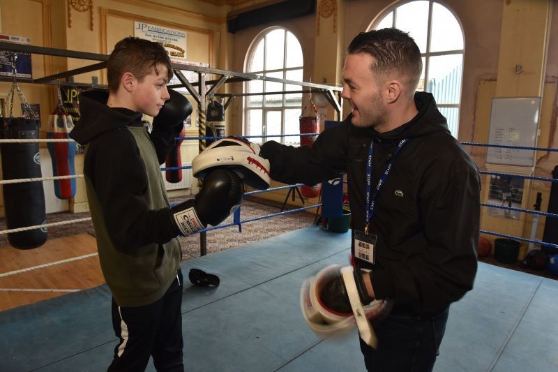 Other image for Champion Josh helps charity pack a punch